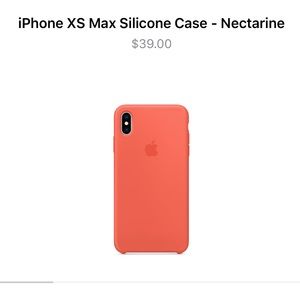 iPhone XS MAX silicone case in the color Nectarine
